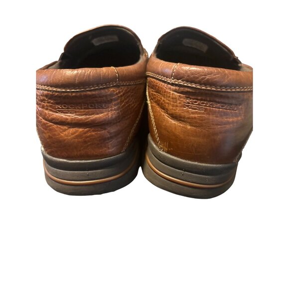Rockport Mens Leather Slip-On Loafers Size 10M Brown - Picture 4 of 6
